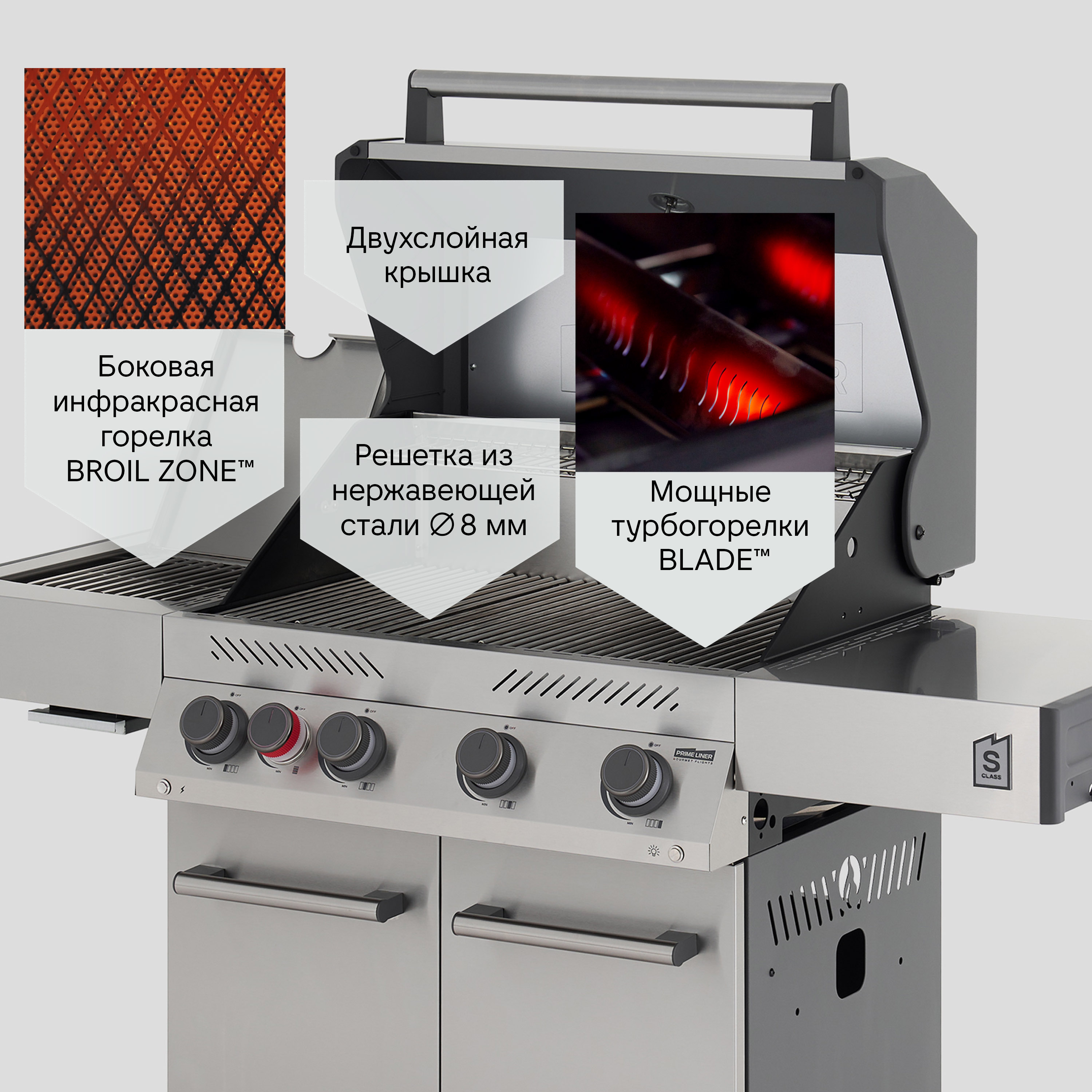 Газовый гриль Primeliner S Class 4B Basic